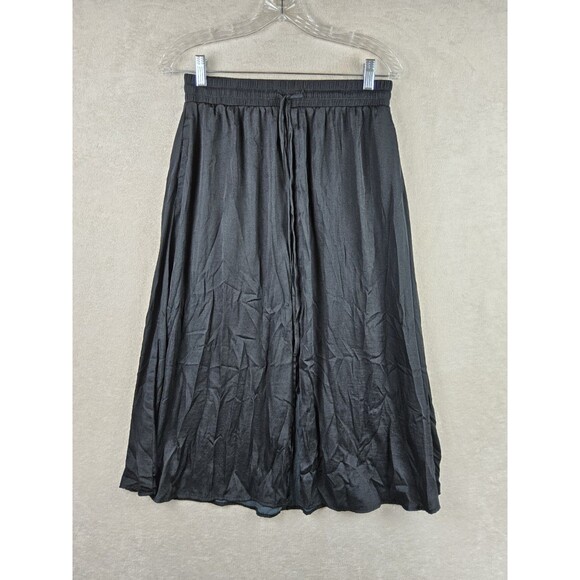 LOFT Women's Slit Front Maxi Skirt Black Petites Size SP - Picture 1 of 2